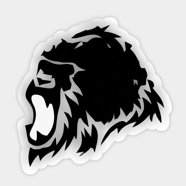 gorilla Sticker by damieloww